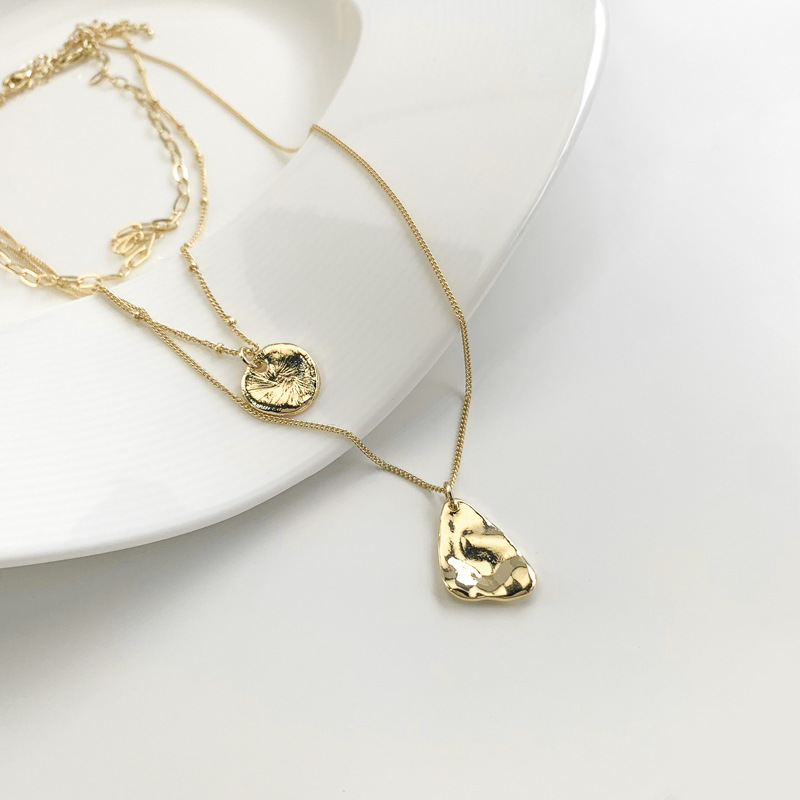 Stylish Multi-layer Clavicle Chain Necklace for Men and Women with Triangle Pendant - Image 8