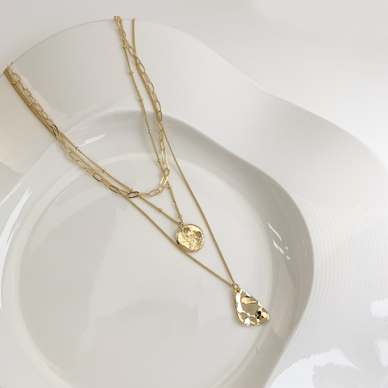 Stylish Multi-layer Clavicle Chain Necklace for Men and Women with Triangle Pendant - Image 10