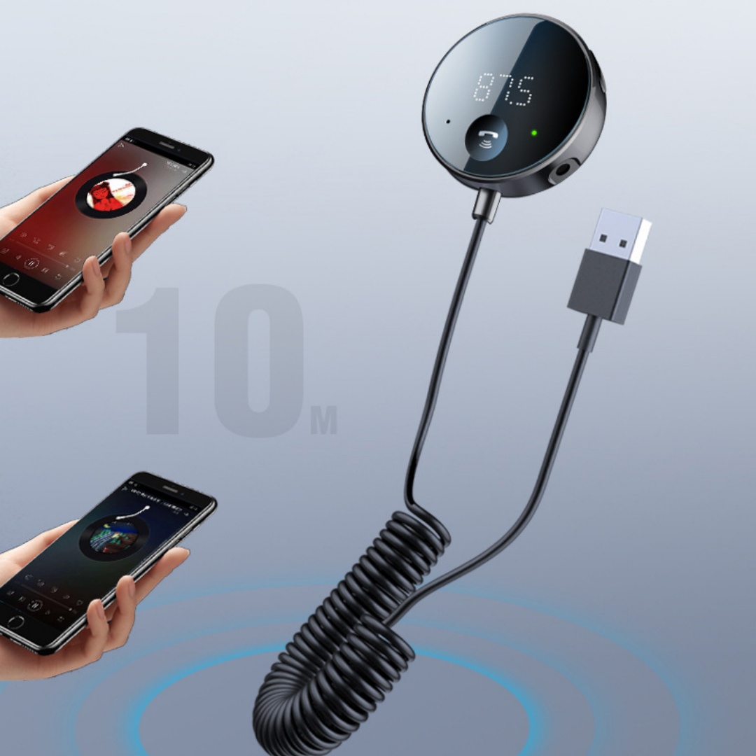 Wireless Bluetooth MP3 Player with Hands-free Call Receiver for Vehicles