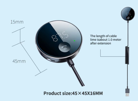 Wireless Bluetooth MP3 Player with Hands-free Call Receiver for Vehicles - Image 4