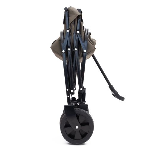 Minimeetall Heavy Duty Collapsible Beach Wagon Cart - Multi-Use Utility Cart with 3 Plastic Liner Bags, Olive Green - Image 21