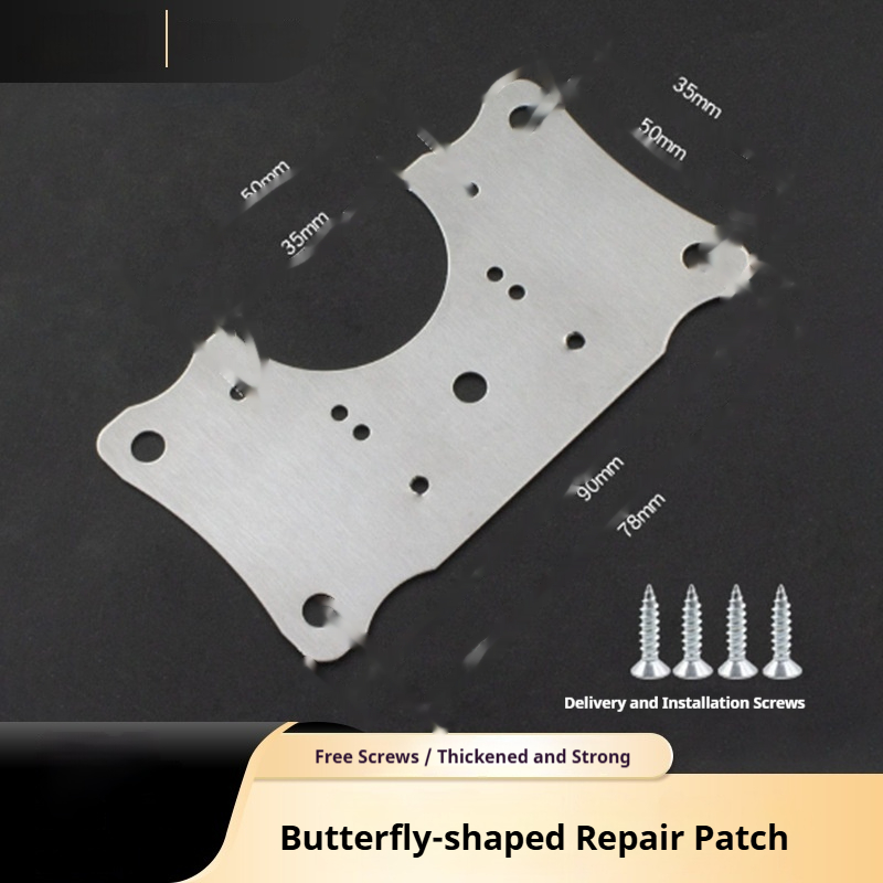 Durable Stainless Steel Cabinet Door Hinge Repair Patch for Quick Fixes - Image 2