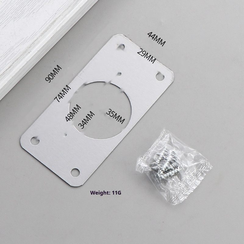 Durable Stainless Steel Cabinet Door Hinge Repair Patch for Quick Fixes - Image 8