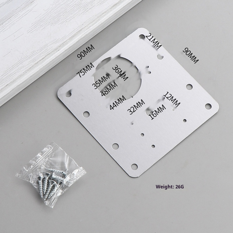 Durable Stainless Steel Cabinet Door Hinge Repair Patch for Quick Fixes - Image 9
