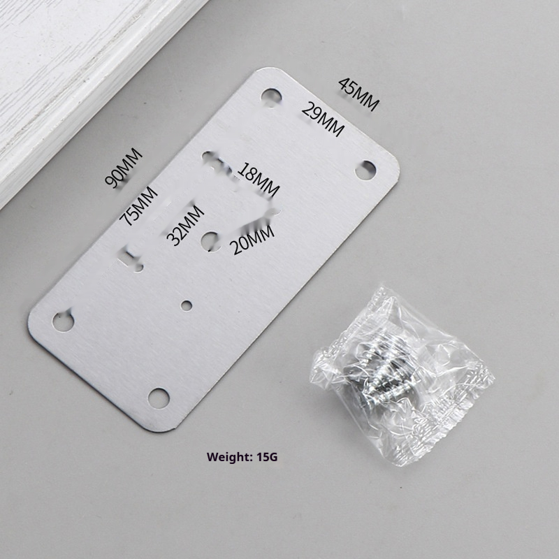 Durable Stainless Steel Cabinet Door Hinge Repair Patch for Quick Fixes - Image 10