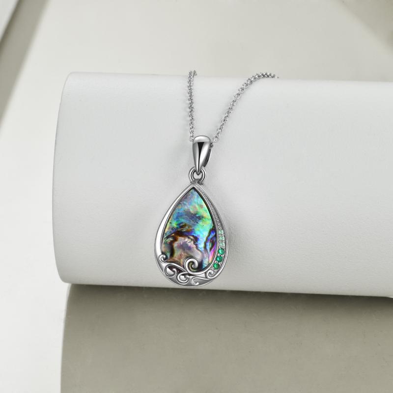 925 Silver Teardrop Urn Necklace for Ashes - Vintage Silver Jewelry Gift for Loved Ones - Image 3