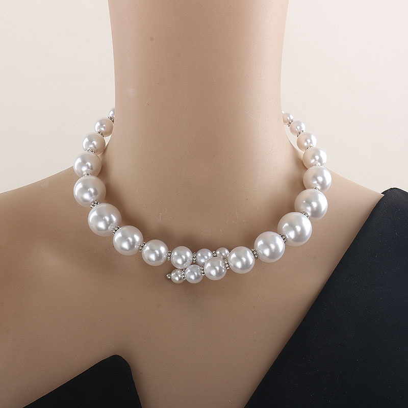 Elegant Open Size Pearl Collar Necklace for Women - Stylish Jewelry - Image 11