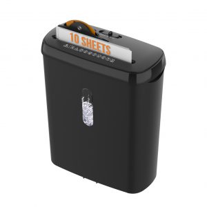 10-Sheet Paper Shredder, P-2 Security Level, 3.17-Gallon Basket, CD & Credit Card Shredding, Fast Anti-Jam System, Durable & ETL Certified for Home Office, FBA Ship