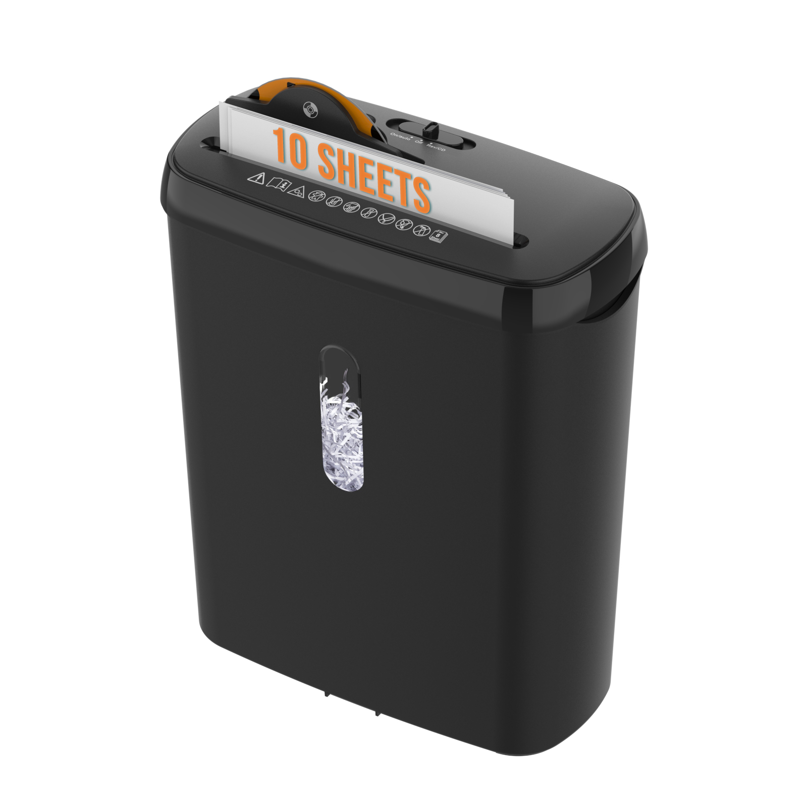 10-Sheet Paper Shredder, P-2 Security Level, 3.17-Gallon Basket, CD & Credit Card Shredding, Fast Anti-Jam System, Durable & ETL Certified for Home Office, FBA Ship