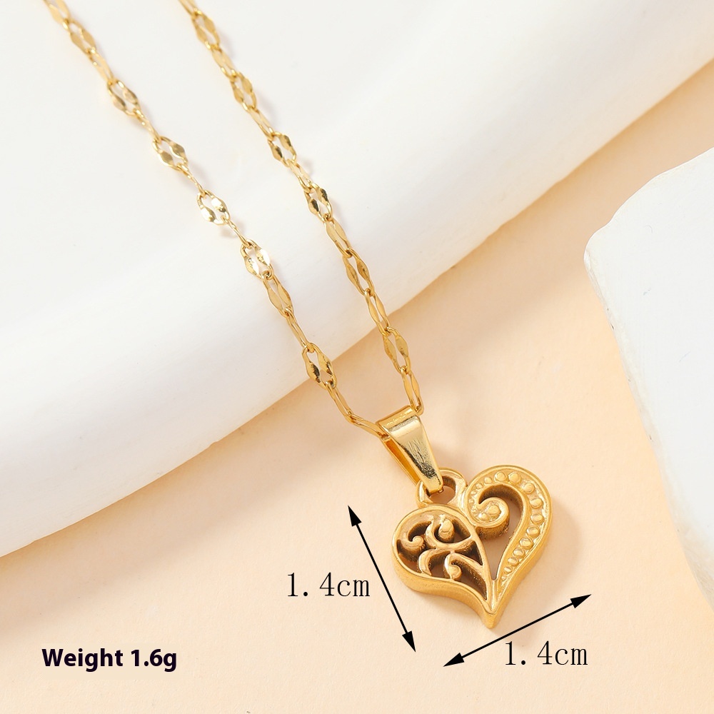 Stylish Single Pendant Stainless Steel Casting Ornament for Women’s Love - Image 6