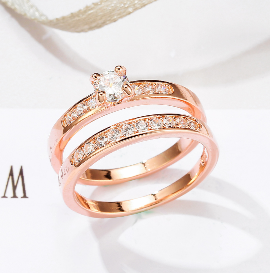 Stunning Rose Gold Diamond Ring - Elegant Jewelry for Every Occasion - Image 4
