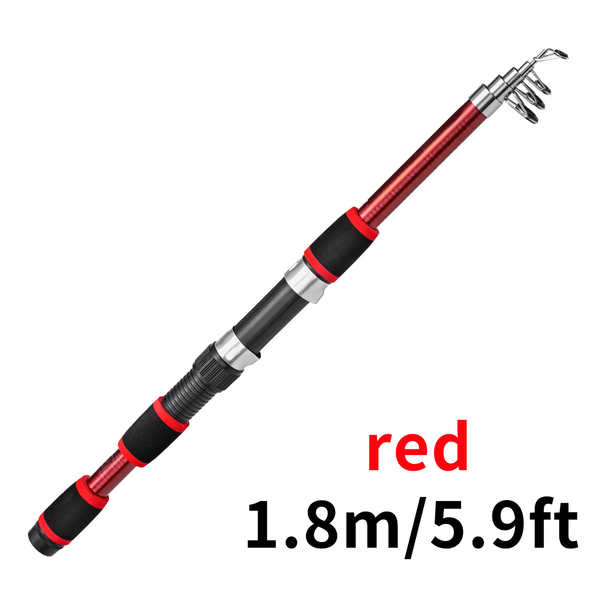 Children's Telescopic Lure Fishing Rod - 18M Short Section Glass Steel Snakehead Pack - Image 20