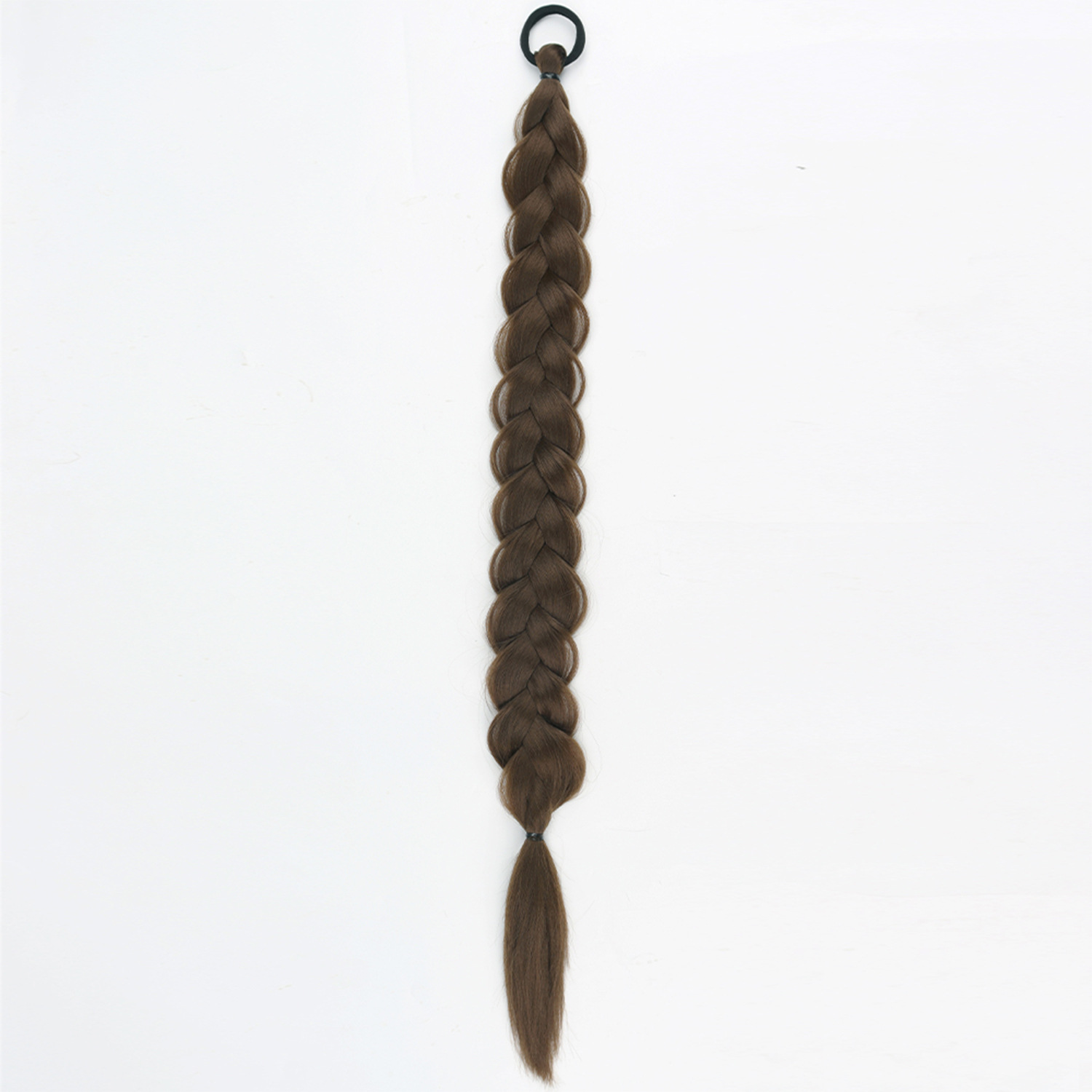 24-inch Women's Braid Hair Ring for Horse Tail - Durable Rubber Band Strip