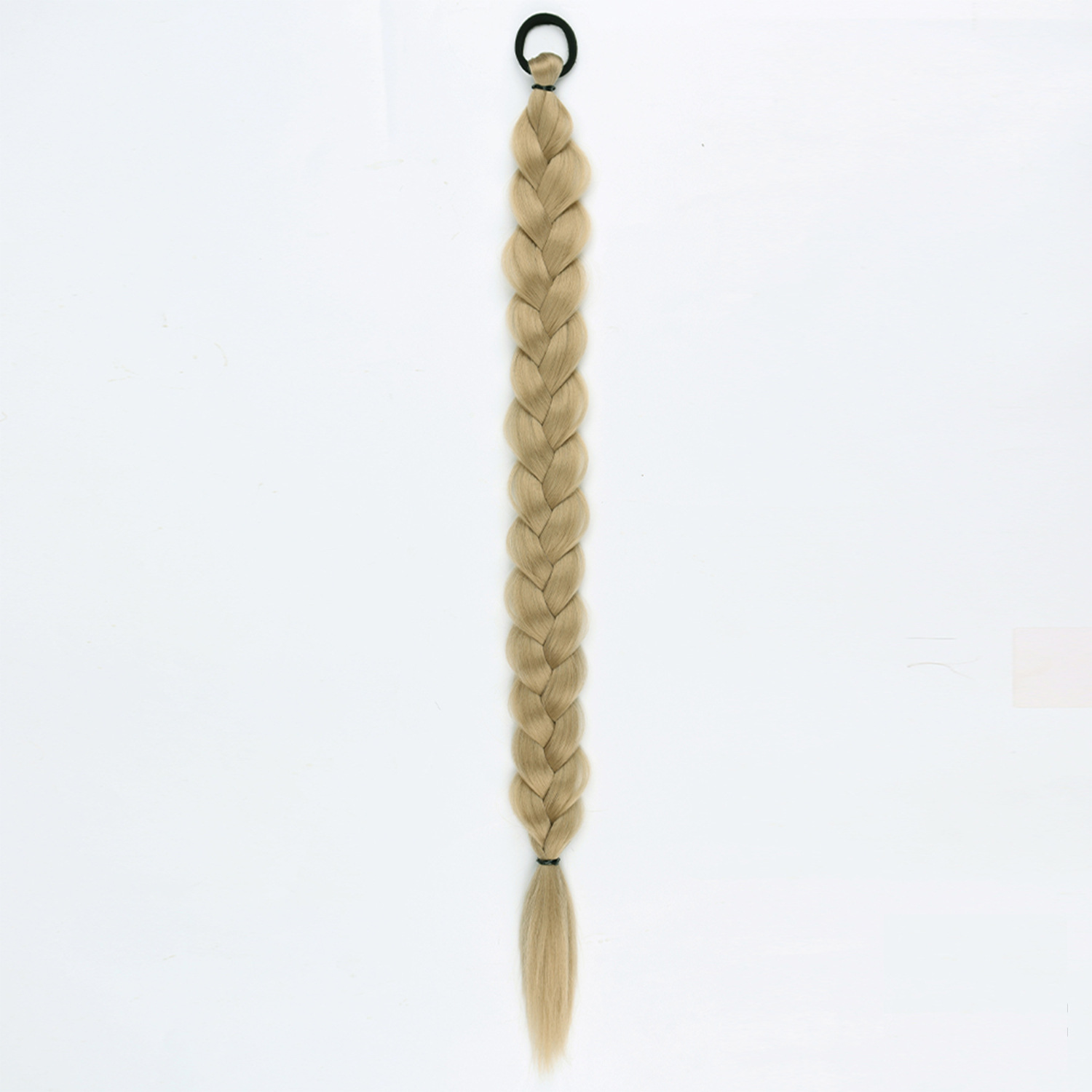 24-inch Women's Braid Hair Ring for Horse Tail - Durable Rubber Band Strip - Image 2