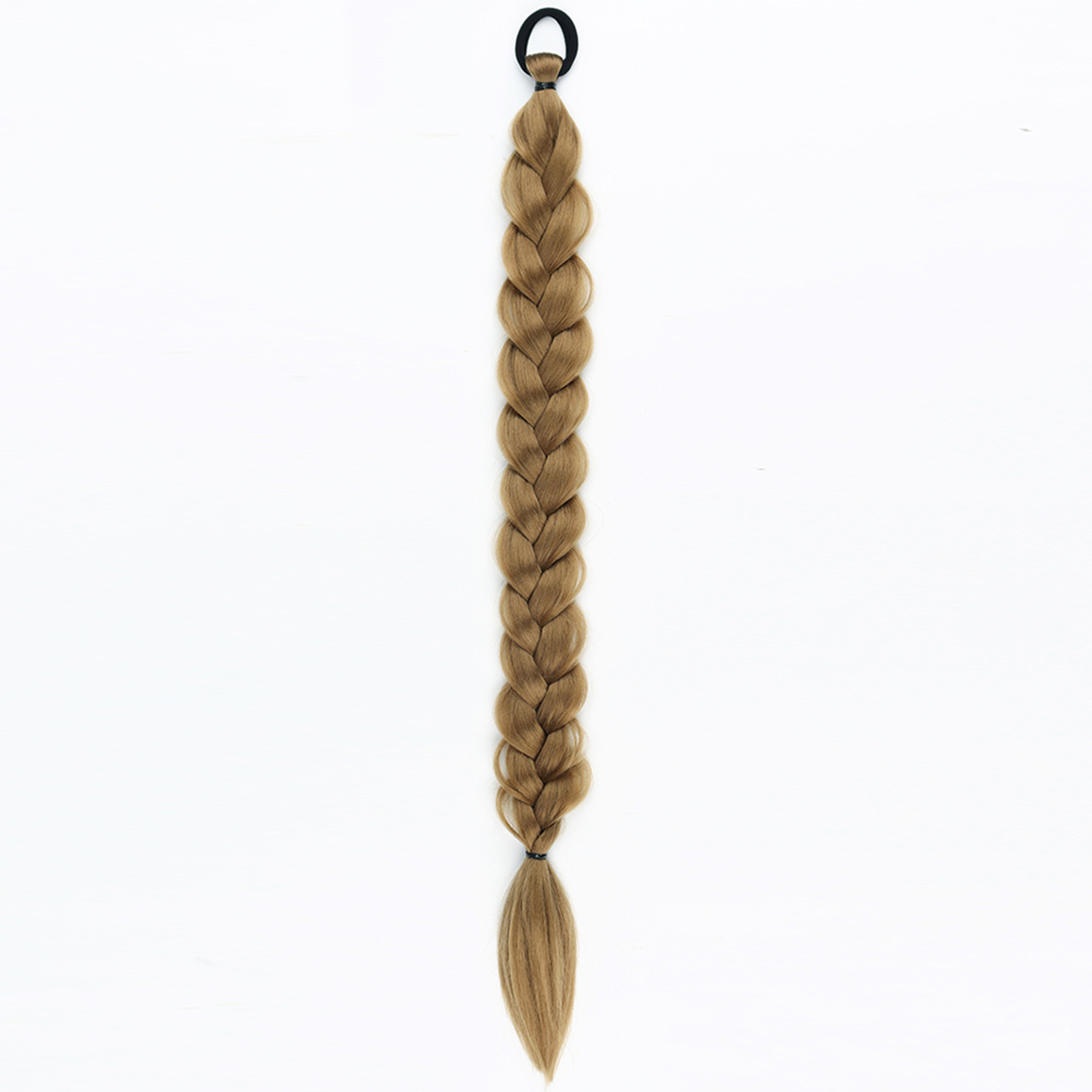 24-inch Women's Braid Hair Ring for Horse Tail - Durable Rubber Band Strip - Image 3