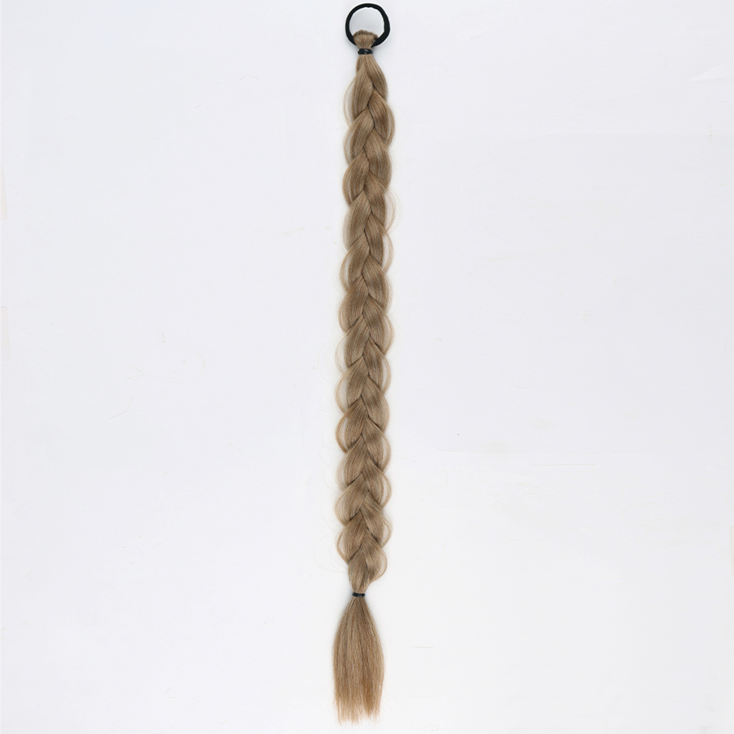 24-inch Women's Braid Hair Ring for Horse Tail - Durable Rubber Band Strip - Image 4