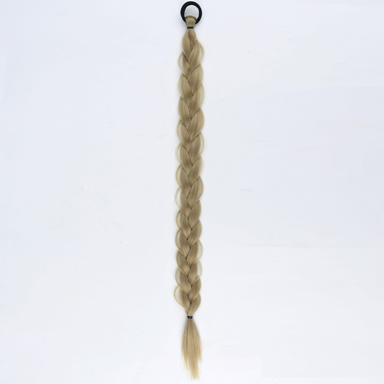24-inch Women's Braid Hair Ring for Horse Tail - Durable Rubber Band Strip - Image 6