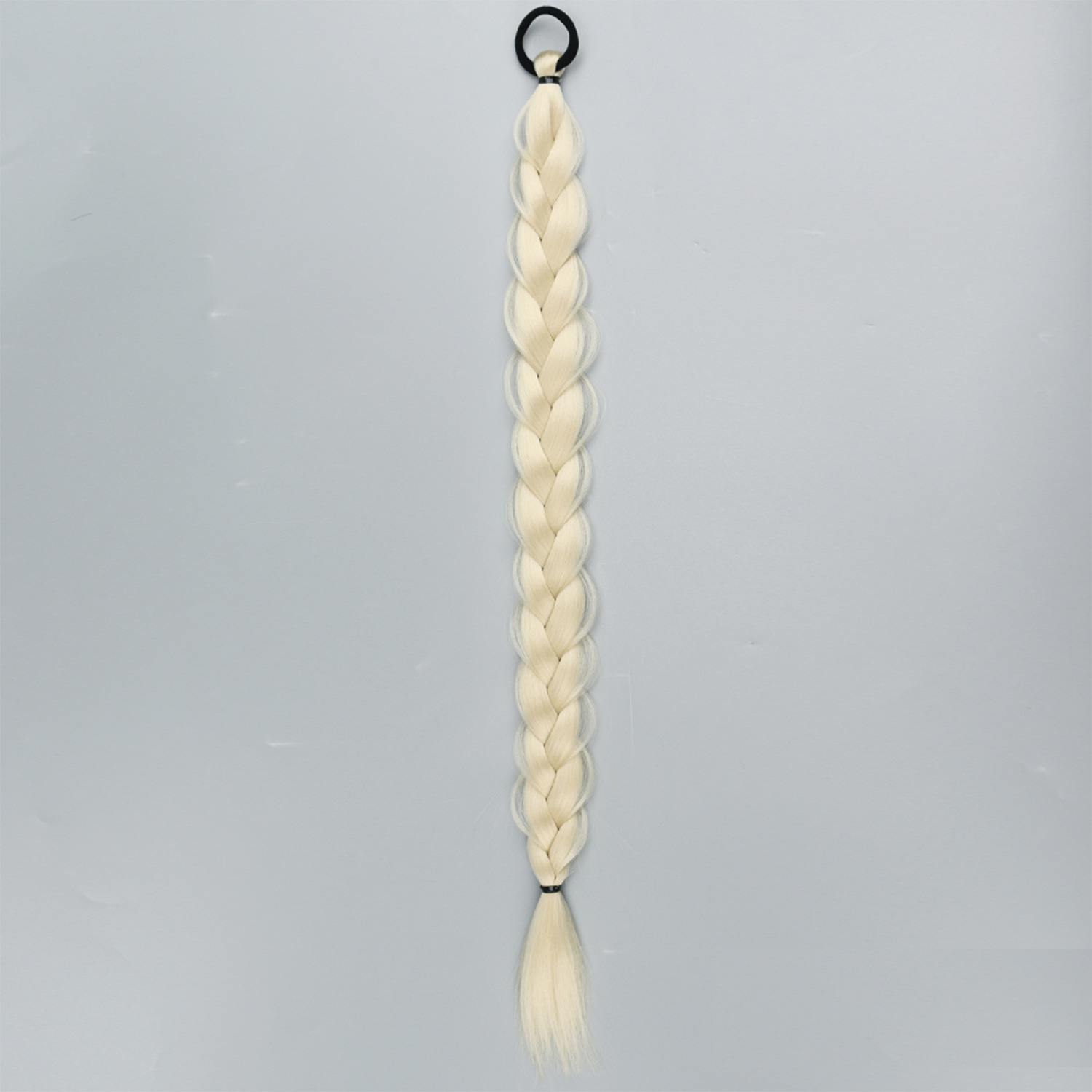 24-inch Women's Braid Hair Ring for Horse Tail - Durable Rubber Band Strip - Image 7