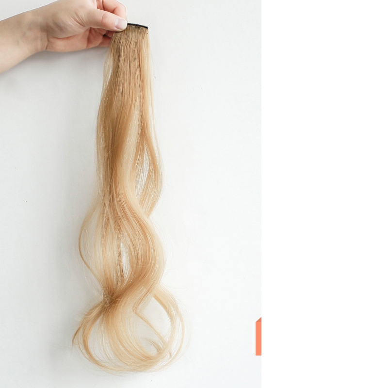 Curly Hair Wig with Hanging Ears | Long Highlighted Extensions in Trendy Colors - Image 6