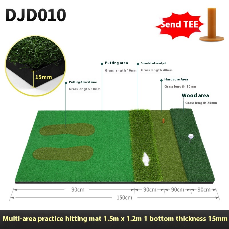 PGM Indoor Golf Practice Ball Mat - Multifunctional Training Pad for All Skills - Image 2