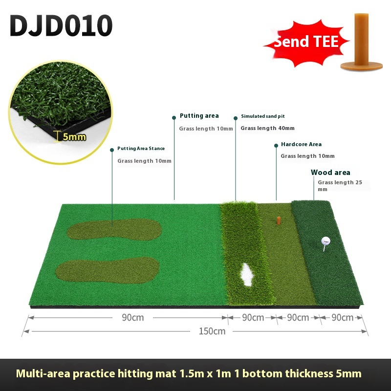 PGM Indoor Golf Practice Ball Mat - Multifunctional Training Pad for All Skills - Image 7