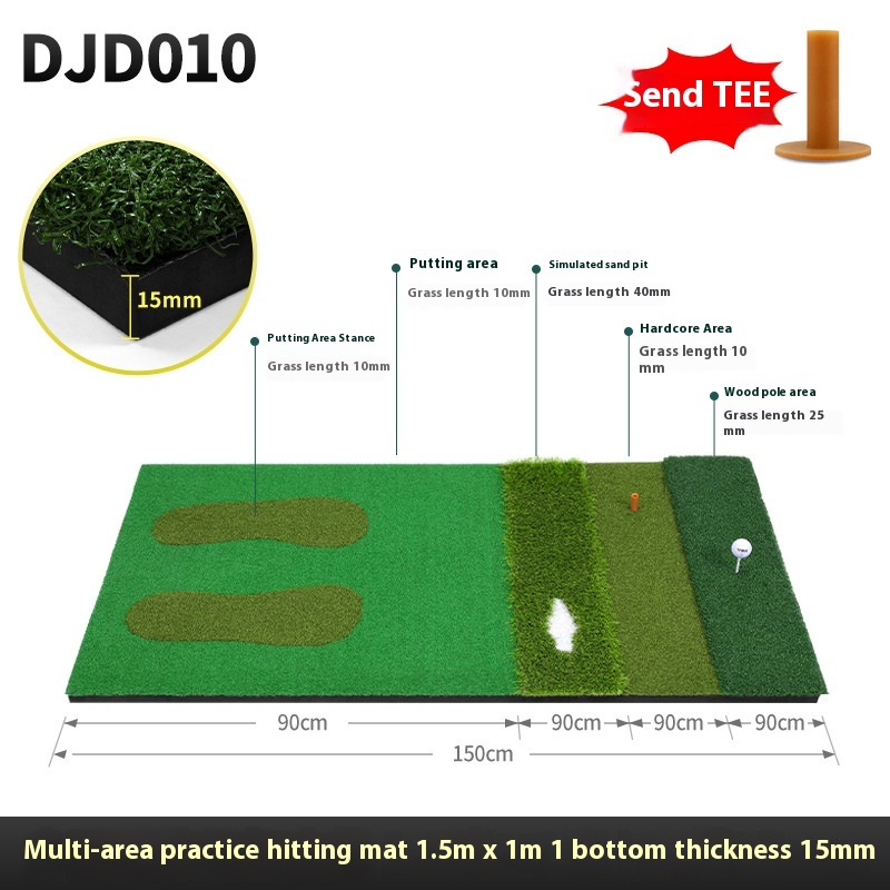 PGM Indoor Golf Practice Ball Mat - Multifunctional Training Pad for All Skills - Image 9