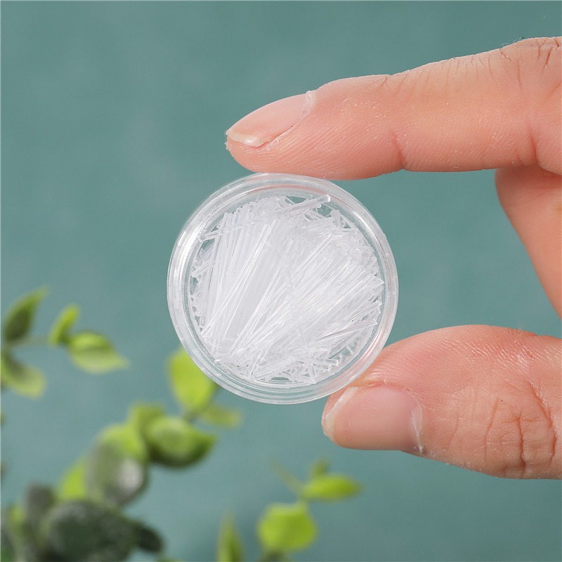 1 Box of Stunning Hypoallergenic Transparent Earrings with 14mm Invisible Ear Sticks on a Plastic Pillar for Everyday Women's Wear - Image 2