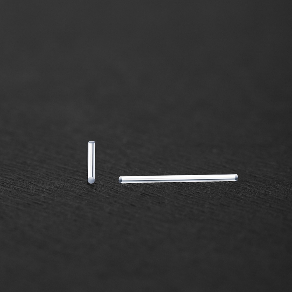 1 Box of Stunning Hypoallergenic Transparent Earrings with 14mm Invisible Ear Sticks on a Plastic Pillar for Everyday Women's Wear - Image 3