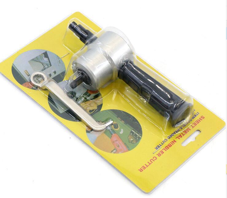 Double Head Sheet Metal Nibbler Saw Cutter - Power Drill Attachment Tool for Precision Cutting - Image 2