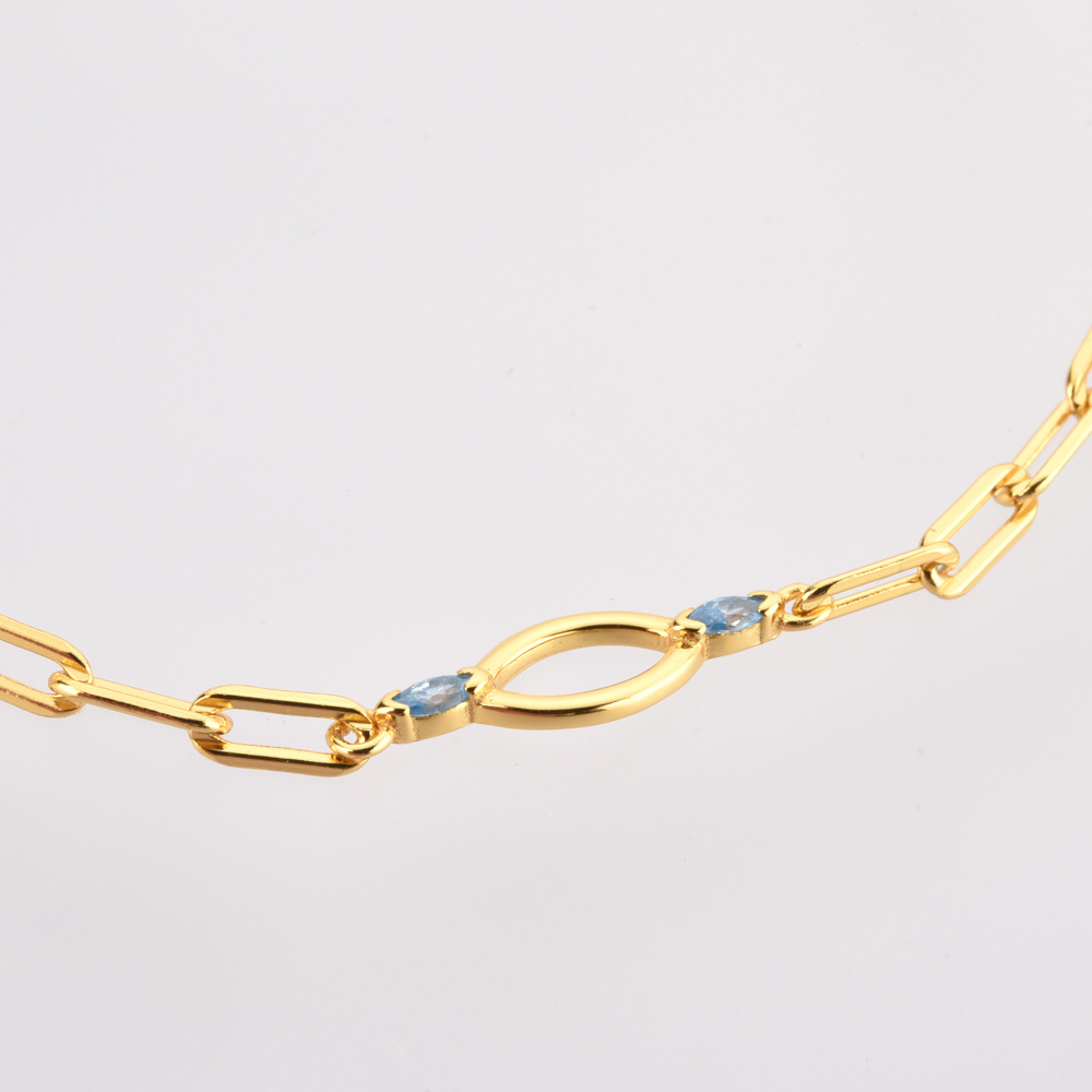 Stylish Rectangular Chain Horse Eye Long Bracelet for Elegant Looks - Image 7