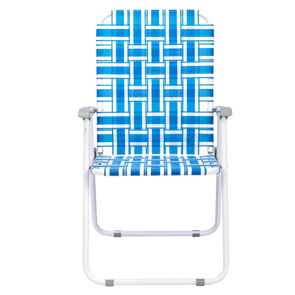 2-Pack Blue and White Striped Beach Chairs for Ultimate Comfort - Image 17