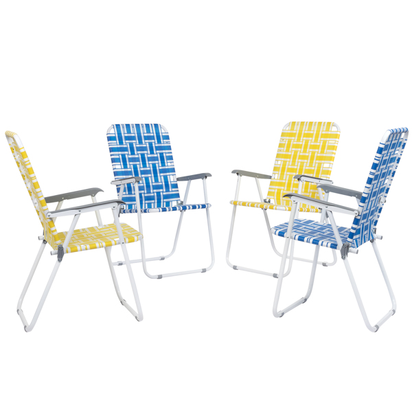 2-Pack Blue and White Striped Beach Chairs for Ultimate Comfort - Image 23
