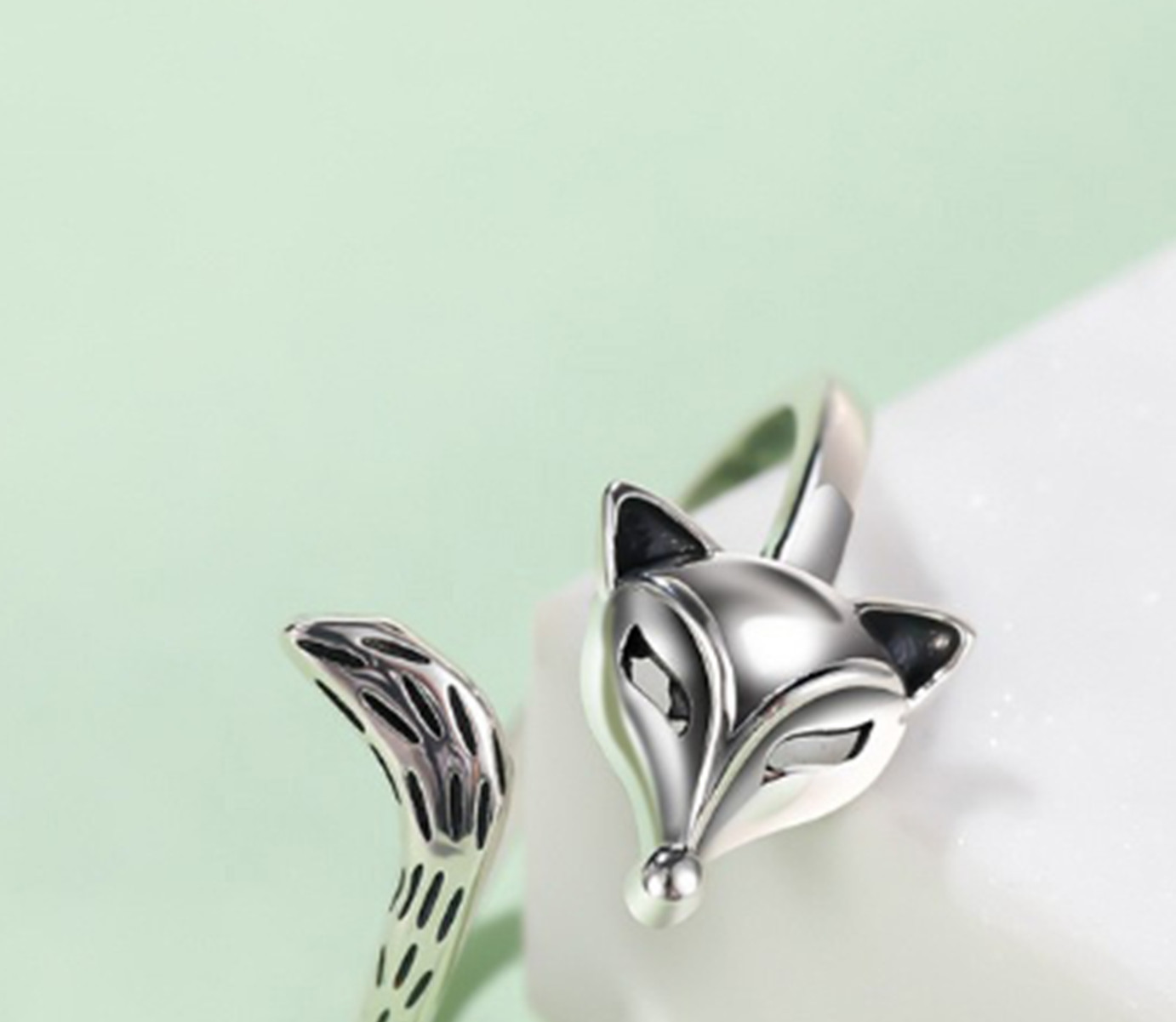 S925 Thai Silver Unisex Fox Ring - Stylish and Unique Jewelry Piece - Image 5