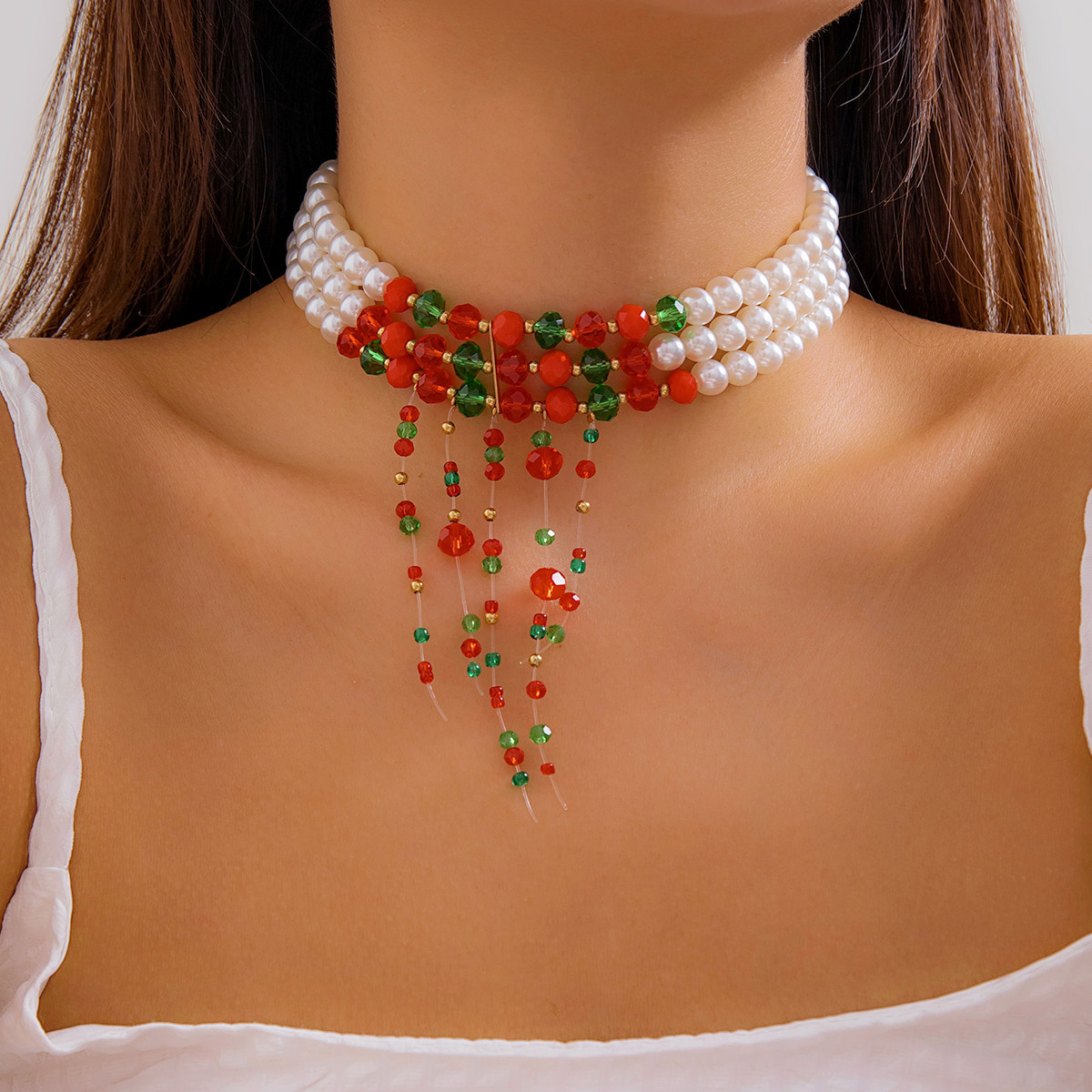 Trendy Women's Gothic Pearl Necklace for Fashion-Forward Style - Image 15