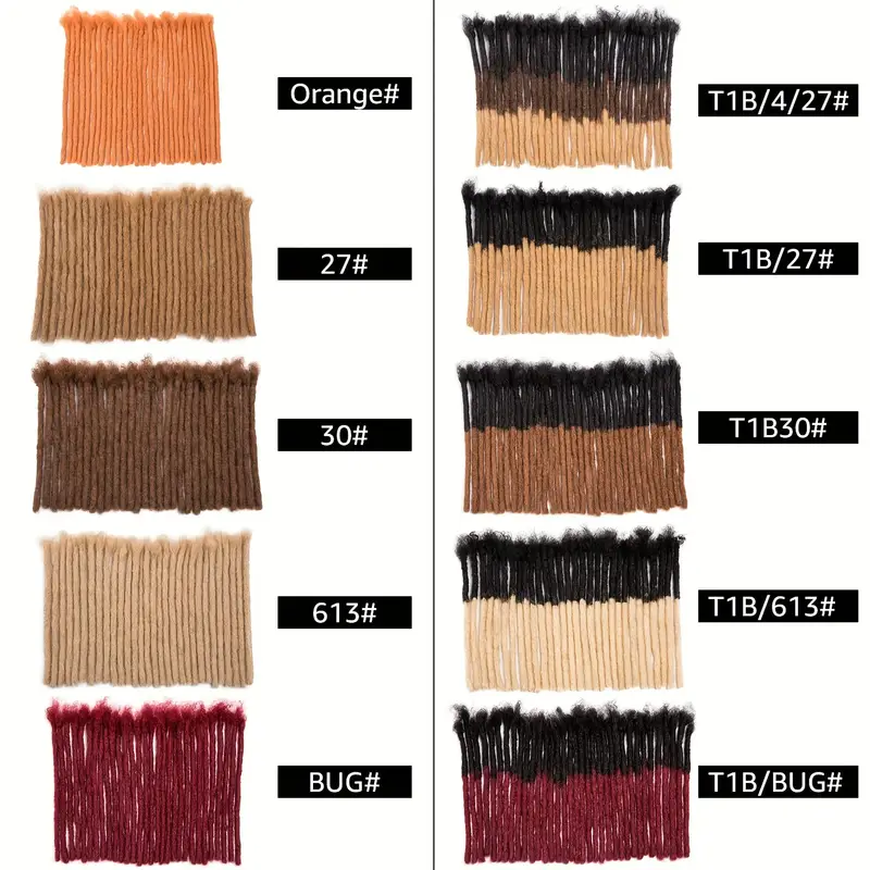 Human Hair, 0.4cm & 0.6cm Thickness, Pre-colored, Handmade, Unisex, Dyeable, Bleachable, Curled & Twisted for Versatile Styling. - Image 2
