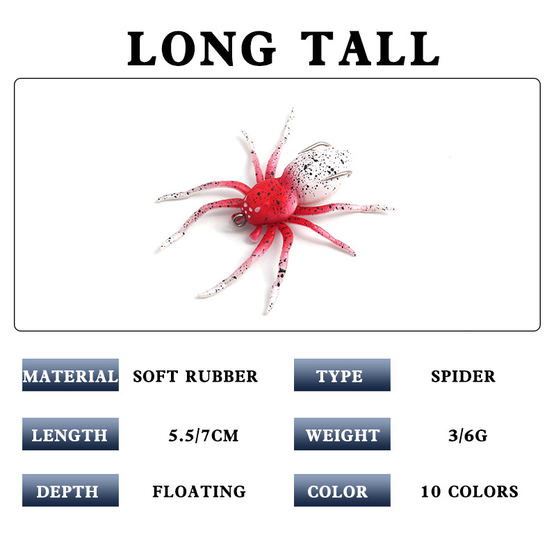 4.7cm 4cm Artificial Floating Spider Soft Bait for Effective Fishing - Image 4