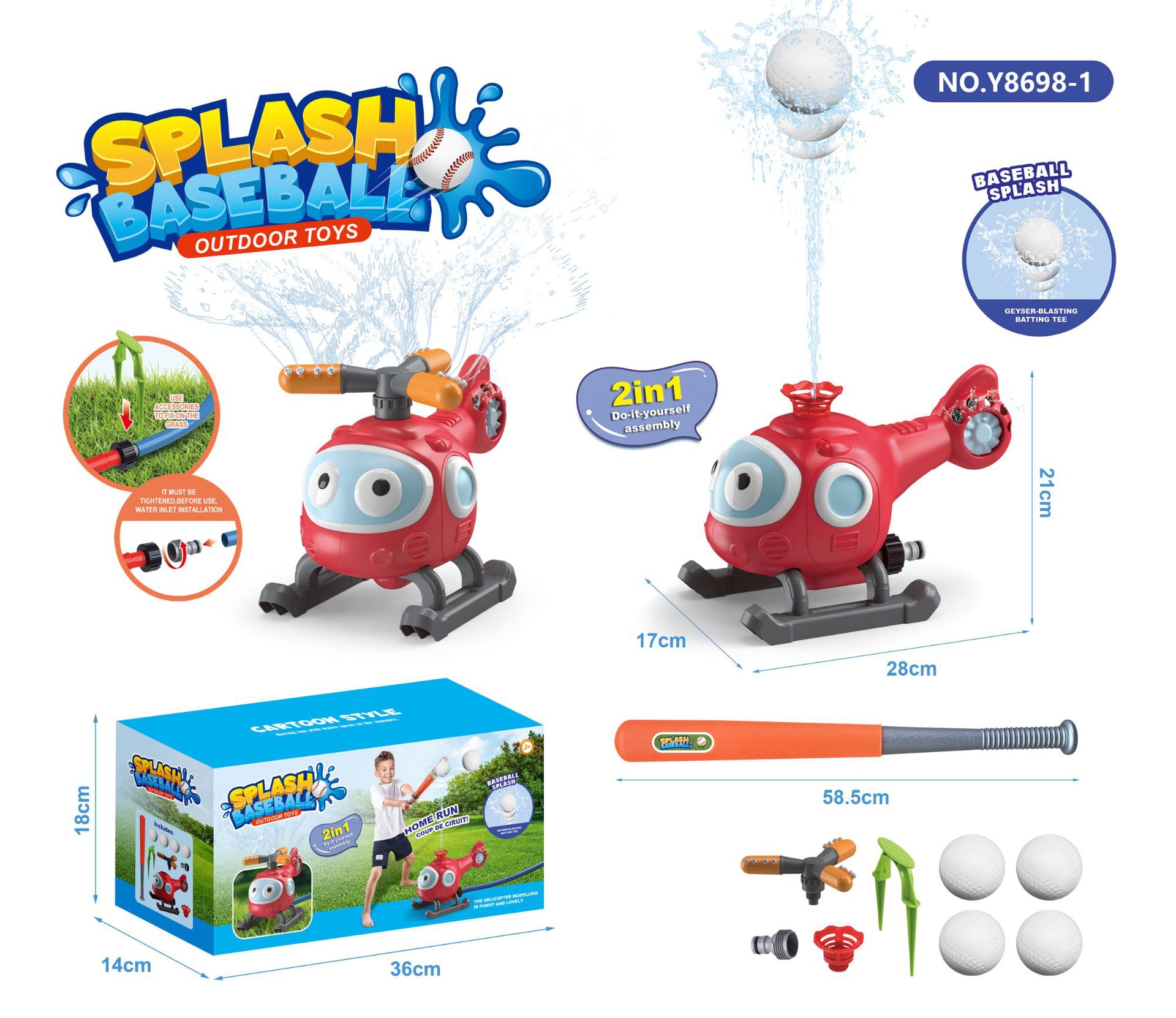 Summer Garden Splash Sprinkler Toy - Outdoor Water Spray for Kids | Fun Cartoon Bath Toy - Image 30