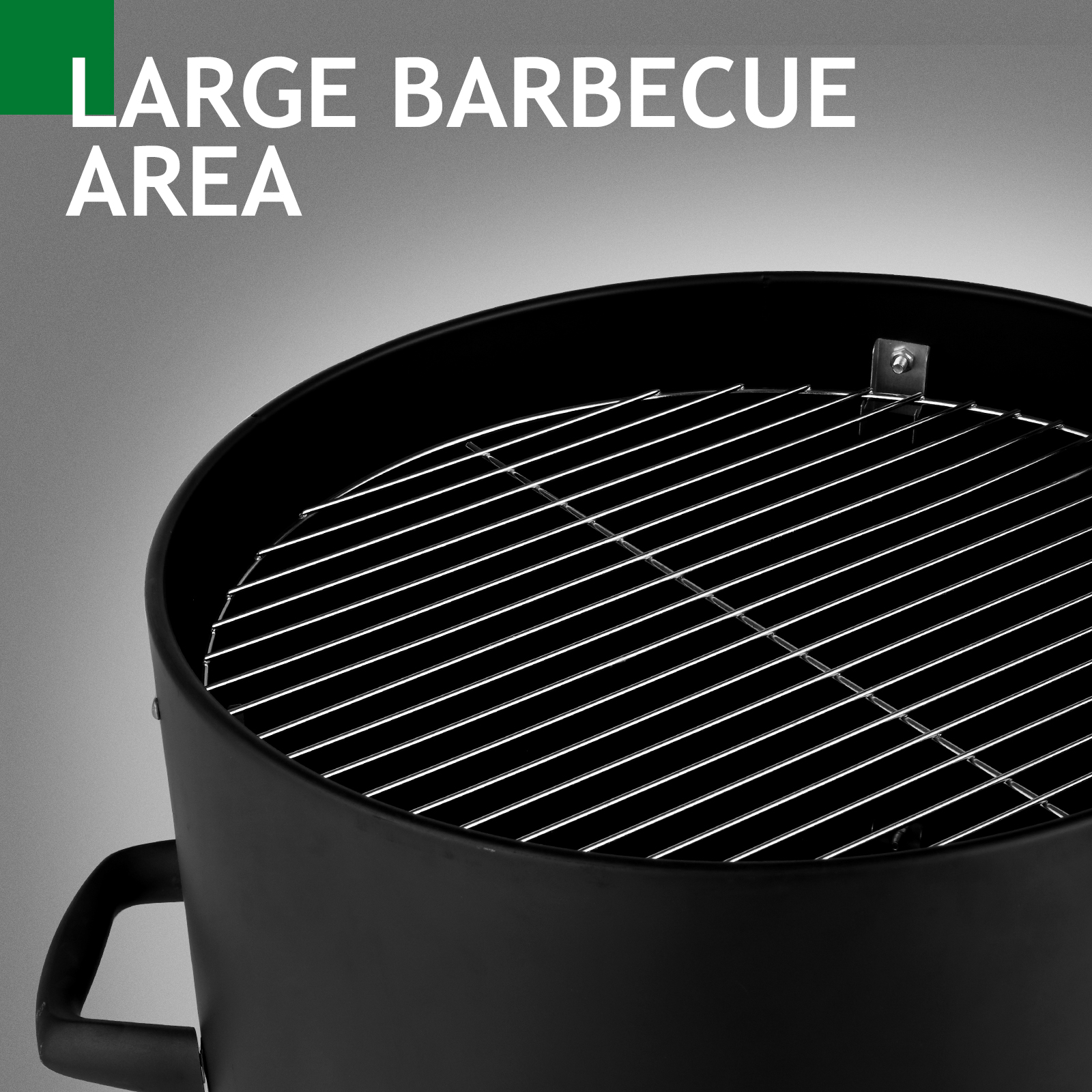 48x48x119cm Black 3-Tier Oval Cylinder Smoker - Heavy-Duty Charcoal Grill - Image 13