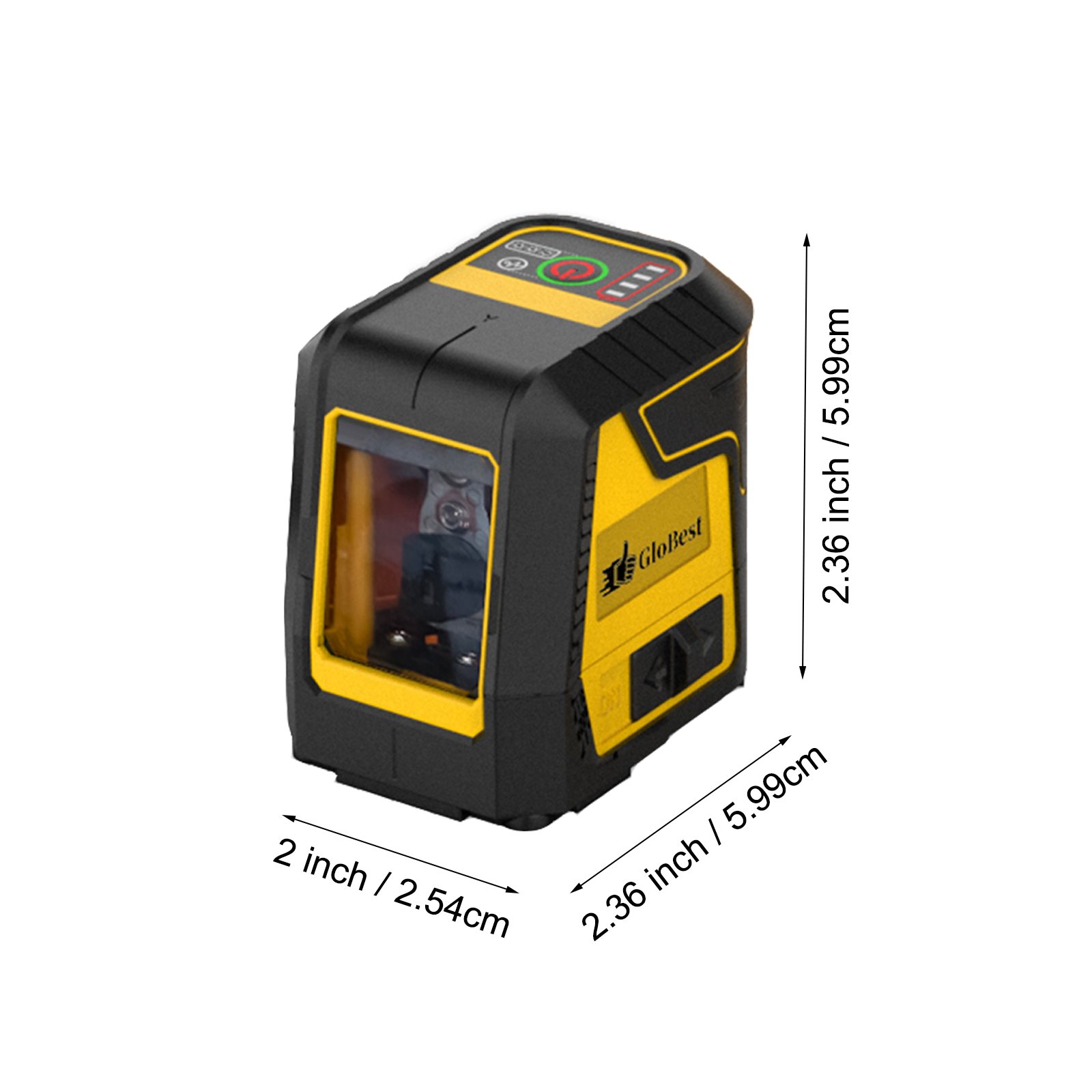 Green Cross Line Laser Level Tool with Self-Leveling & Manual Modes, Ideal for Picture Hanging and Tiling, Includes 360-Degree Magnetic Base & Battery - Image 3