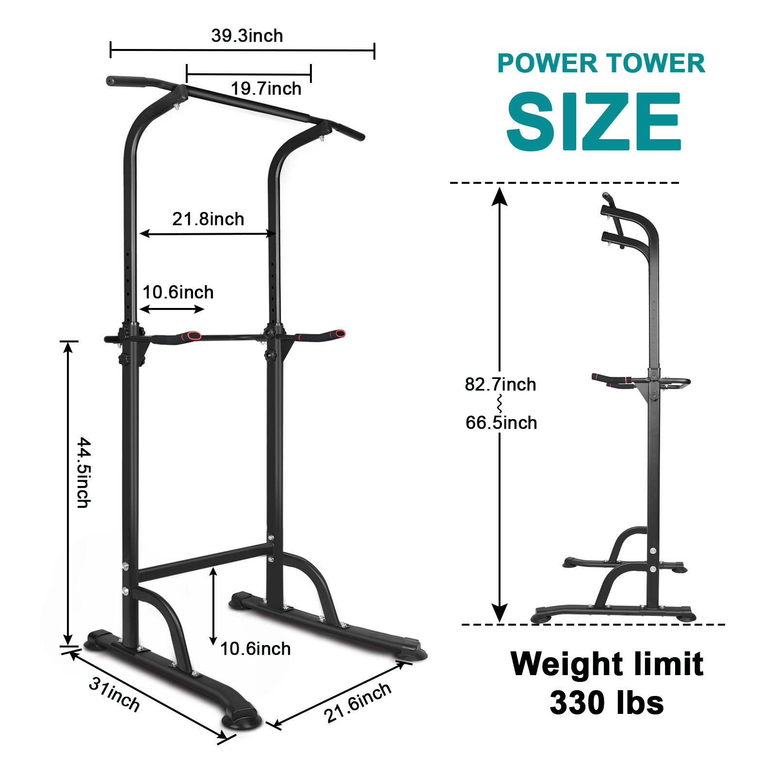 Power Tower Exercise Parallel Bar for Effective Pull-Up Workouts - Image 2