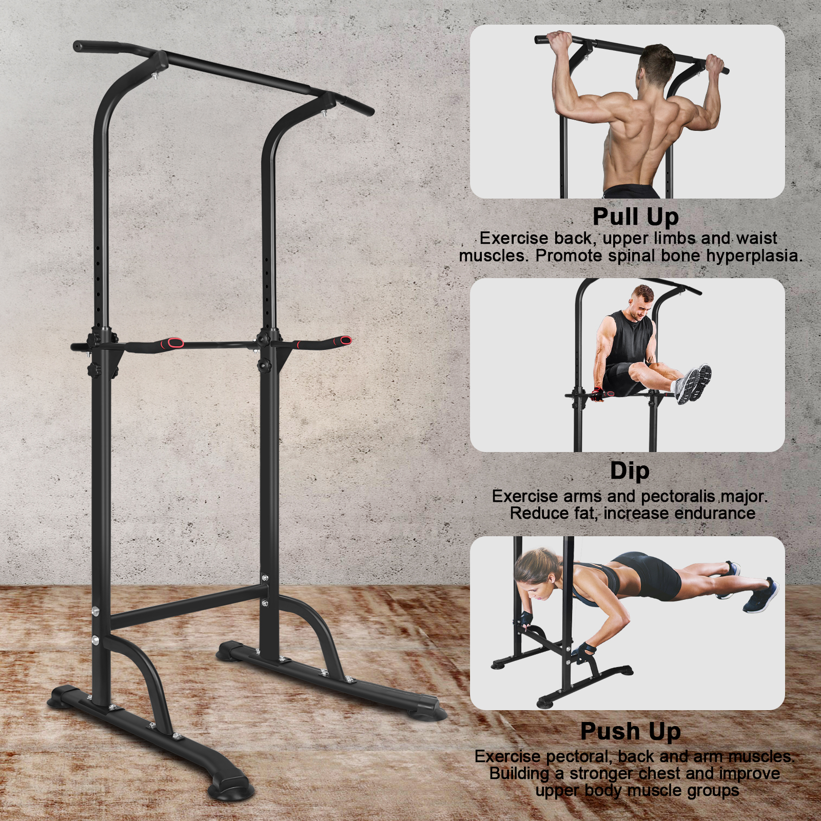 Power Tower Exercise Parallel Bar for Effective Pull-Up Workouts - Image 13