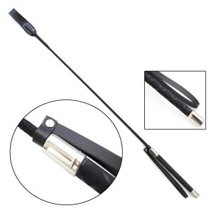 Horse Riding PU Leather Whip - Fun Supplies for Riders, Straight Pointer