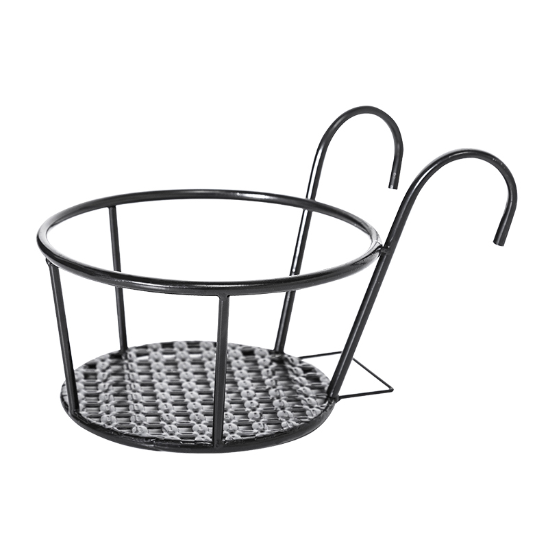 Chrome Black Metal Outdoor Plant Pot Holder - Stylish Flower Decoration - Image 5