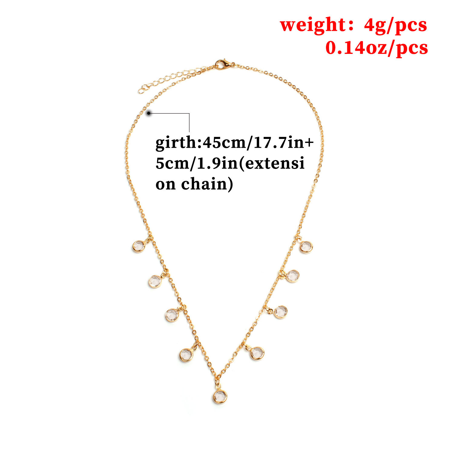 Elegant Simple Little Diamond Necklace for Women - Sparkle in Style