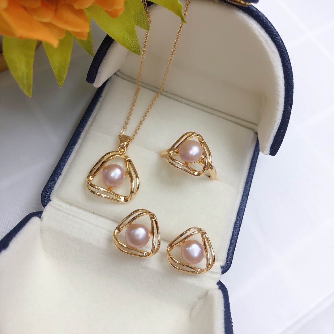 Elegant Freshwater Pearl Necklace Set - Simple and Exquisite Design - Image 6