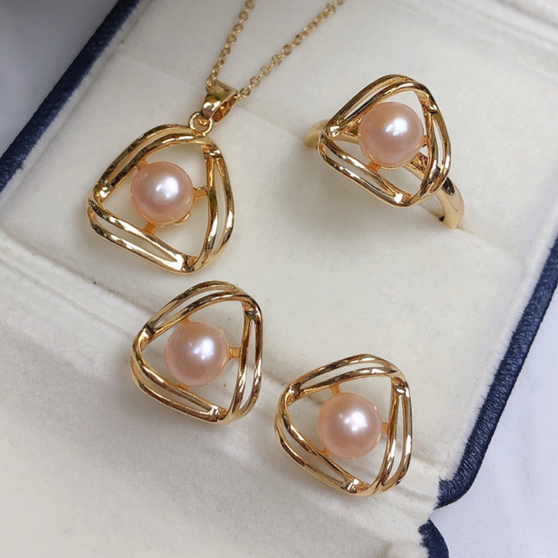 Elegant Freshwater Pearl Necklace Set - Simple and Exquisite Design - Image 7