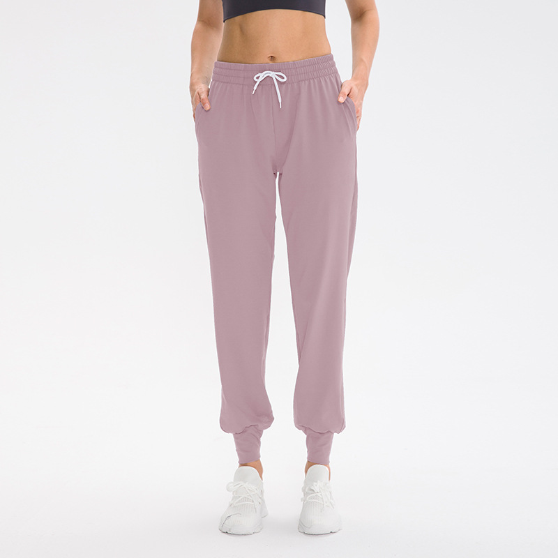 Women's Stretchy Slip-in Yoga Trousers with Drawstring for Running & Casual Sports - Image 13