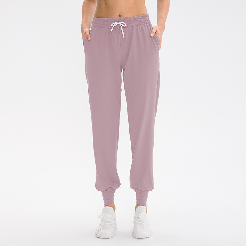 Women's Stretchy Slip-in Yoga Trousers with Drawstring for Running & Casual Sports - Image 15