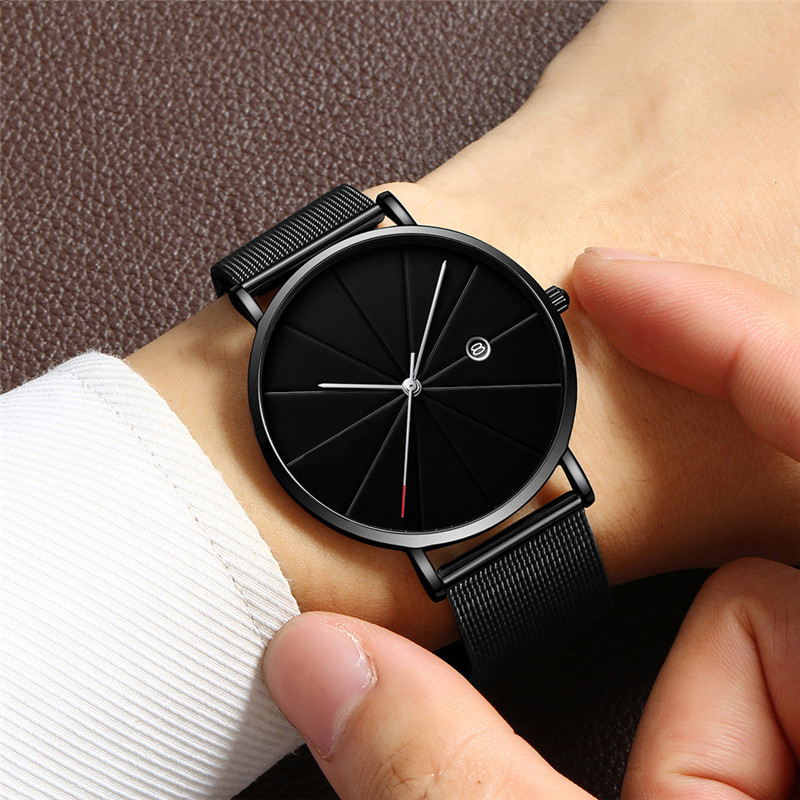 Stylish Waterproof Quartz Watch for Men - Creative Calendar Design - Image 8