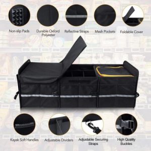 Oxford Cloth Car Backup Storage Box - Durable and Space-Saving Solution